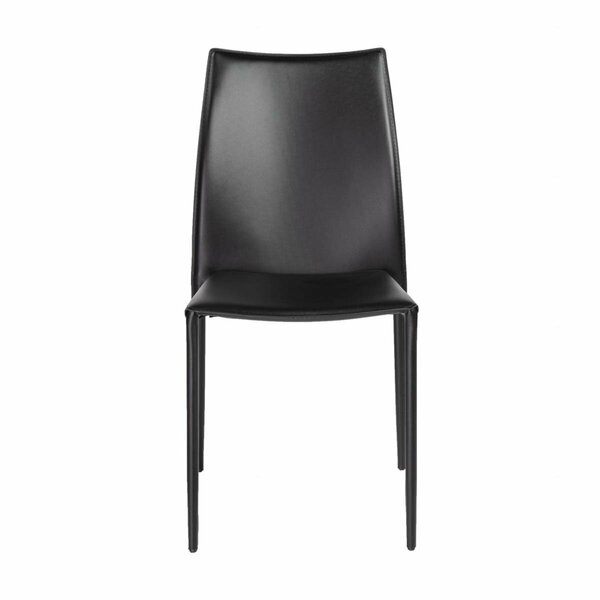Homeroots Premium All Stacking Dining Chairs, Black, 2PK 400654